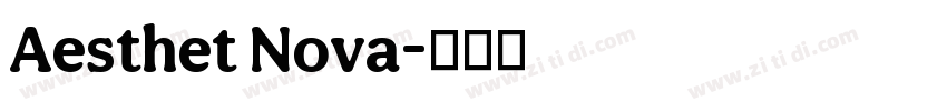 Aesthet Nova字体转换
